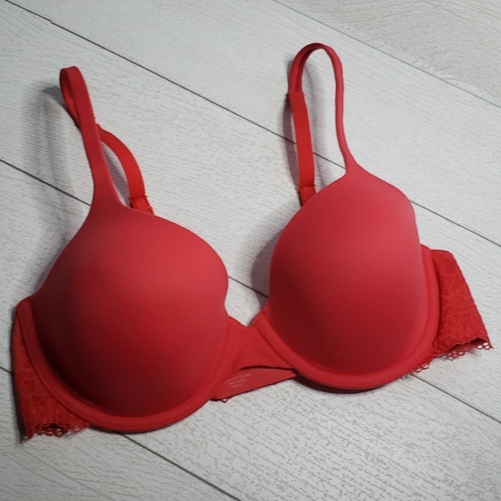 Soma 34C coral demi bra
